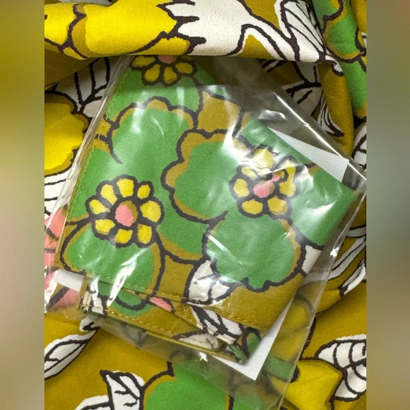 NWT Tory Burch colorful floral puff sleeves mini dress size M - Picture 6 of 10